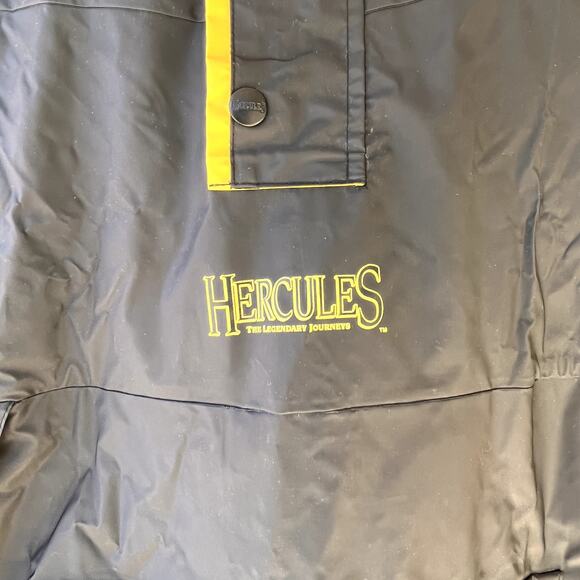90s Hercules Legendary Journeys Packable Hooded Rain Jacket Coat Mens XXXL - Picture 3 of 11